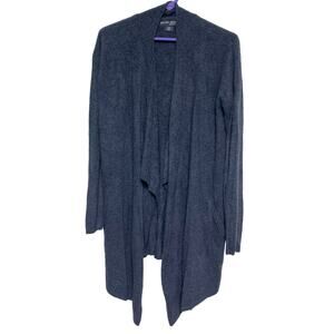 Barefoot Dreams Cozy Chic Lite Knit Women’s Nylon Navy Blue Cardigan Size S/M